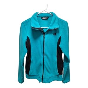 The‎ North Face Teal Fleece Zippered Jacket